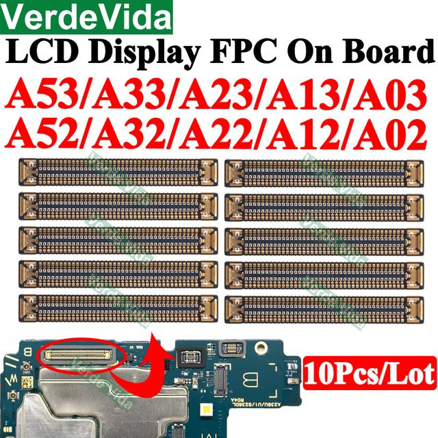 10 Stück LCD Display Bildschirm Flex FPC Stecker für Samsung Galaxy A53 A33 A23 A52 A32 A12 A52s A02s 78 Pin - Bild 1