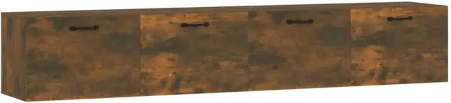 vidaXL Wandschränke 2er Set aus Holzwerkstoff in Räuchereiche, B/H/T: 100 x 36,5 x 35 cm - Bild 1
