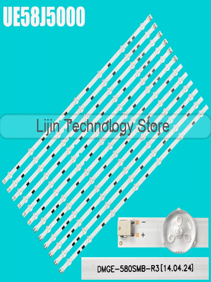 LED Hintergrundbeleuchtungs-Streifen in Weiß für UA58H5288 UN58H5202 UE58H5200 UE58J5200 UN58H5203 UE58J5202 UA58H5200 UE58J5005 2014SVS58 - Bild 3