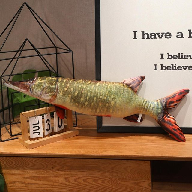 Barsch Simulation Fisch Plüschkissen, Plüschtier, ab 3 Jahre - Bild 1