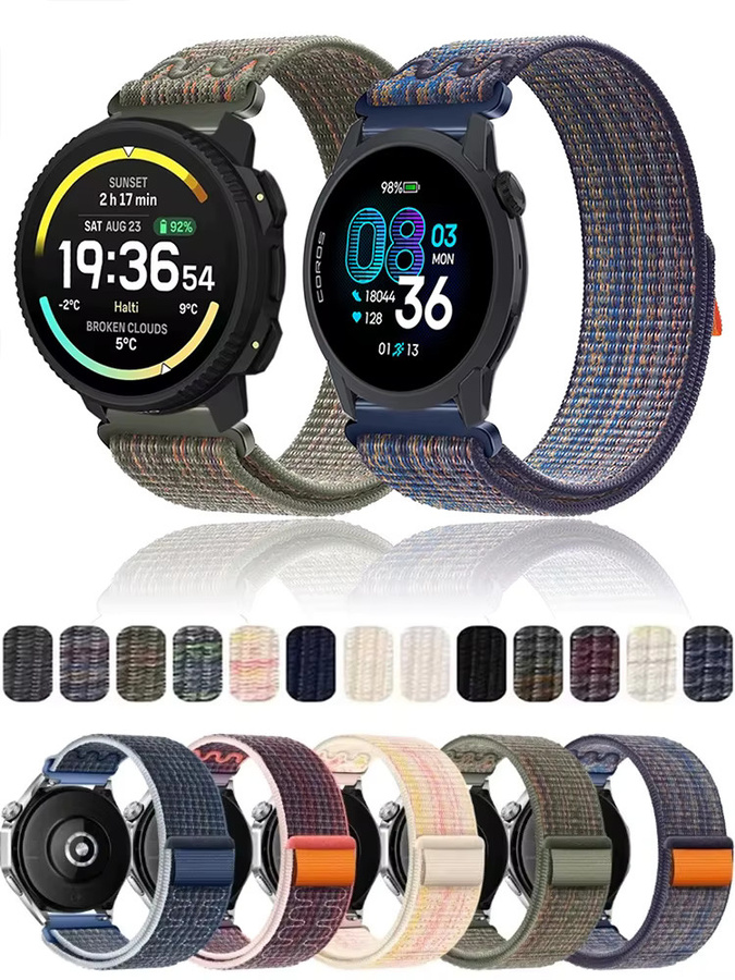 COROS Uhrenarmband Nylon, multicolor, 22 mm, 20 mm - Bild 5