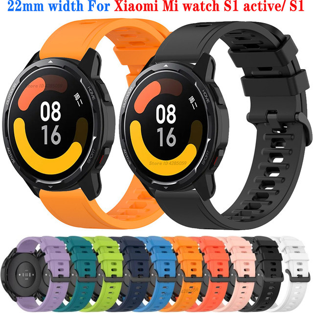 Xiaomi Uhrenarmband Silikon, 22 mm, Schwarz, Unisex - Bild 1