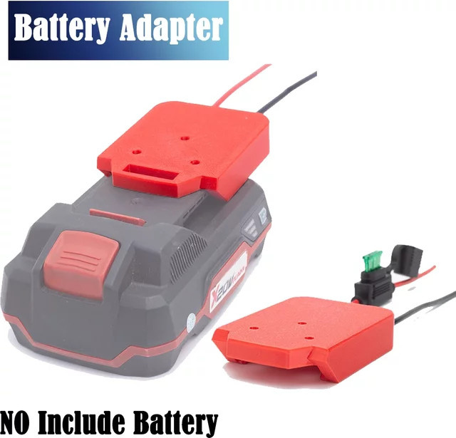 Power Wheel Batterie-DIY-Adapter für Parkside X20V Team Lithium-Akkus mit 14 AWG Kabel in Rot - Bild 1