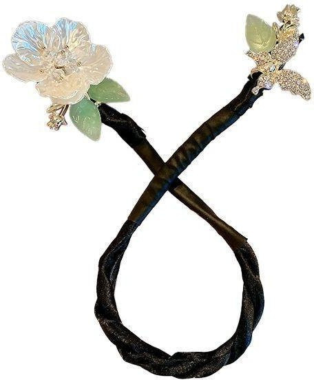 Haarstab Schmetterling Blume, beige, Damen - Bild 1