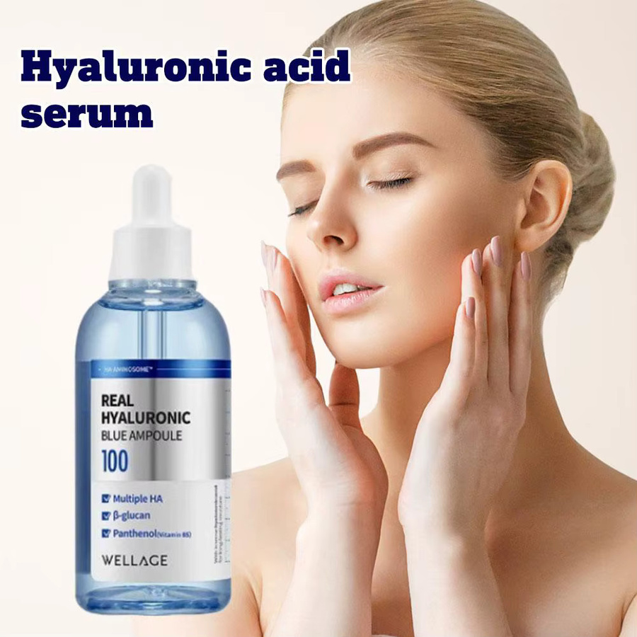 Wellage Echte Hyaluronsäure Blaue Ampulle Serum, Hyaluronsäure, β-Glucan, Panthenol - Bild 2