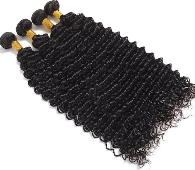 FIUMER Deep Wave Echthaar-Bündel, brasilianisches Virgin Wet and Wavy, Damen - Bild 1