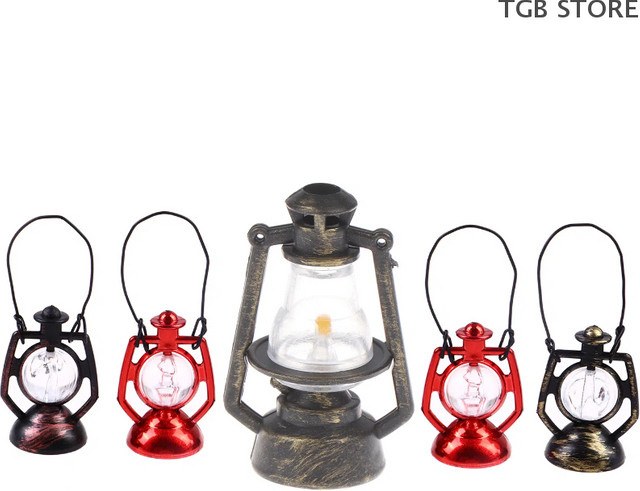 DIAPER&CORED Miniatur Retro Öllampe, Kerosinlampe, Laterne, Zubehör, 1-teiliges Set - Bild 1