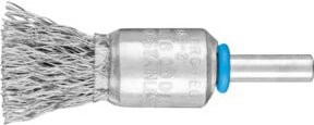 PFERD Pinselbürste POS PBU ungezopft aus Edelstahl in Silber, Durchmesser: 15 mm, Schaft-Durchmesser: 6 mm, Draht-Durchmesser: 0,35 mm - Bild 1