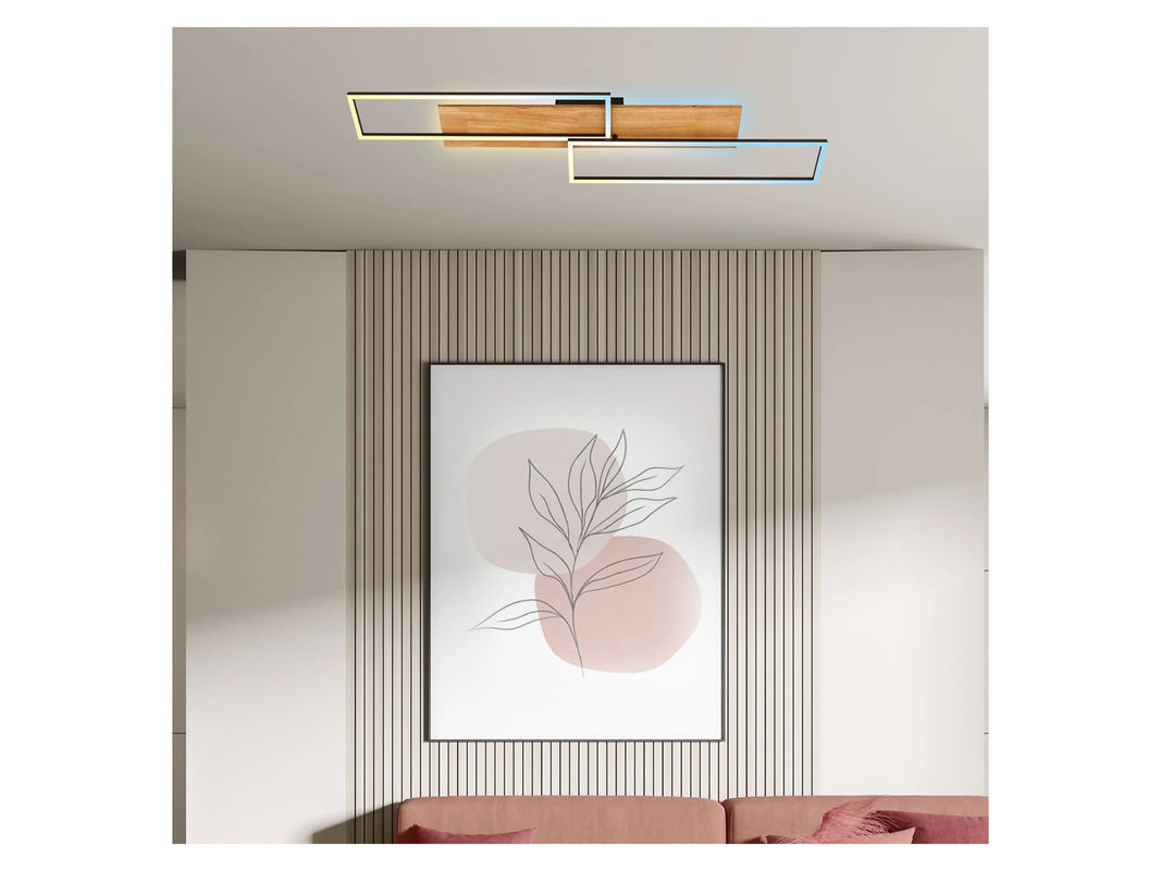 BRILONER CCT LED Deckenleuchte mit Backlighteffekt in Weiß, B: 110 cm, T: 25 cm - Bild 2