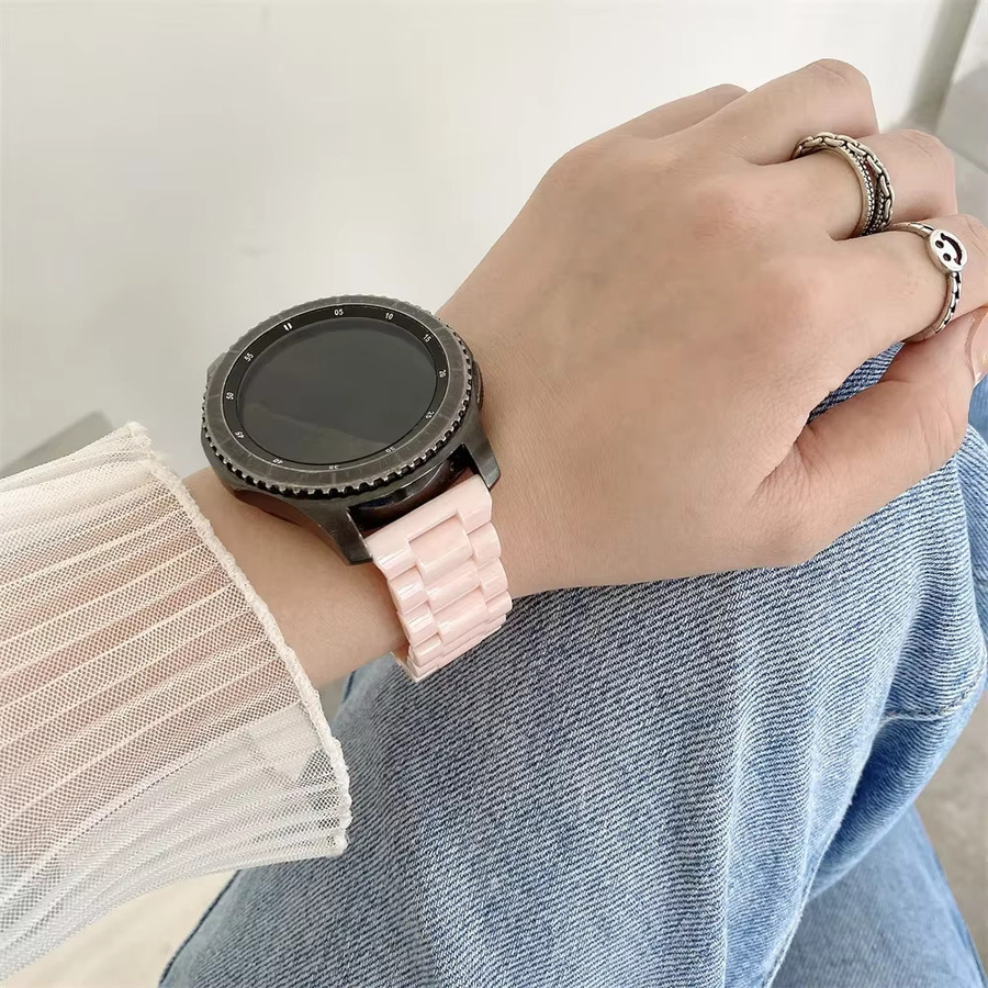 Uhrenarmband Harzband, Weiß, Kunststoff, Unisex - Bild 2