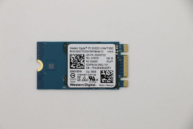 Lenovo SDK 1101 M.2 PCIe 2242 SSD mit 256 GB in Blau - Bild 1