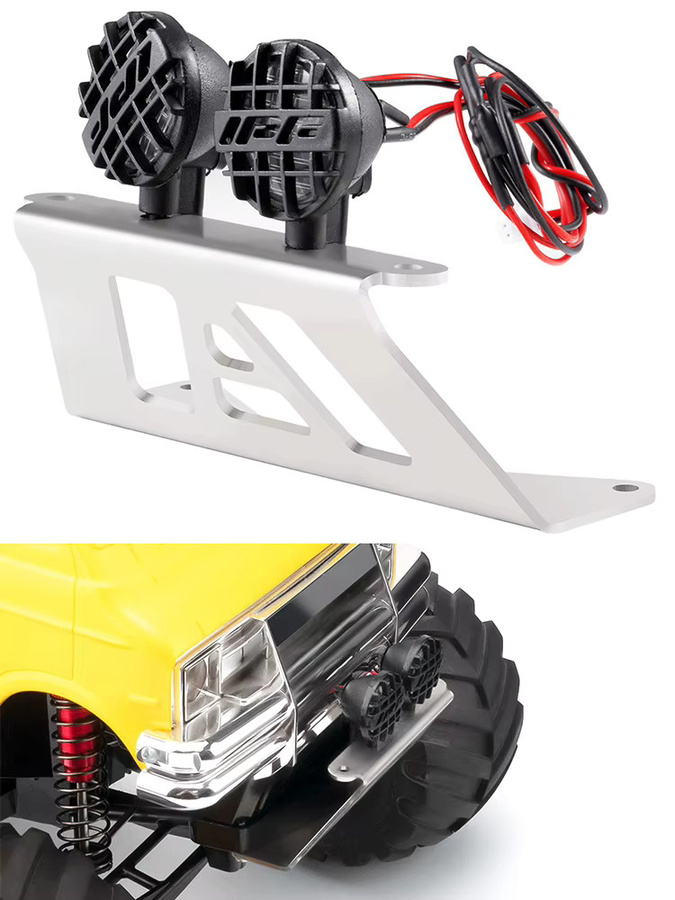 TRINOOD Upgrade-Teile, Metall-Frontstoßstange und LED-Leuchten, 1/12 - Bild 6