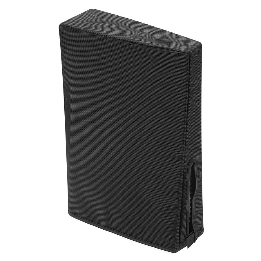 ALLOYSEED Staubschutzhülle aus 1680D Oxford-Gewebe für PlayStation 5 Slim, kratzfest, vertikal oder horizontal nutzbar, Grau/Schwarz - Bild 5