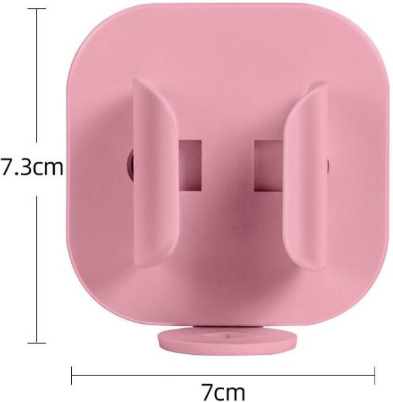 Love Home Garden Elektrischer Zahnbürstenhalter mit Schwerkraft-Erkennung und Abfluss, Wandmontage, Rosa - Bild 1
