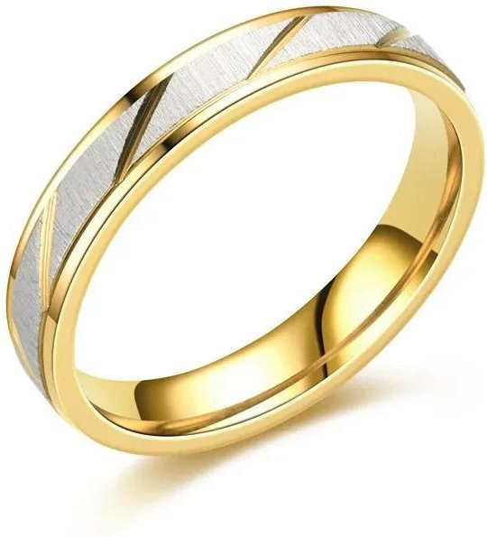 Lucky Star Jewelry Partnerring Edelstahl, Goldfarben, Zirkonia, Unisex - Bild 1