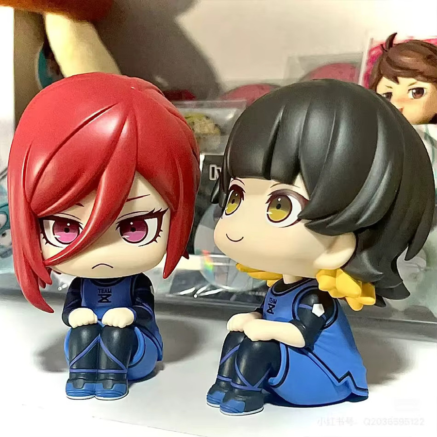 Bandai Blue Lock Isagi Yoichi Bachira Meguru Anime-Figur, Q-Version Sammlerfigur, Puppe - Bild 2