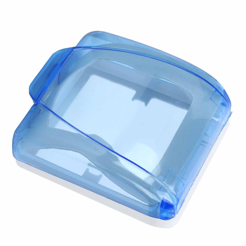 OutsideWorld Wasserdichte Schutzbox für Universal 86 Typ Steckdosen und Wandschalter, Transparent Blau - Bild 2