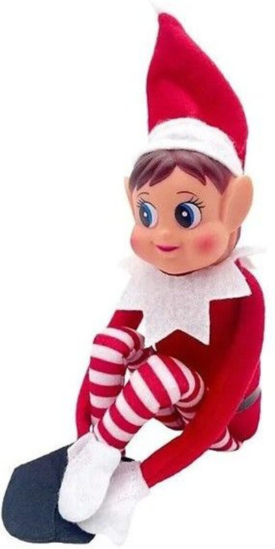 SCHELM ELVIE Mädchen Weihnachtsdekoration Rot B/T/H: 10 x 5 x 38 cm - Bild 1