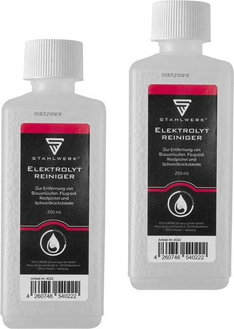 STAHLWERK Elektrolytreiniger für Schweißnaht-Reinigungsgeräte, 2er Set, 2 x 250 ml - Bild 1
