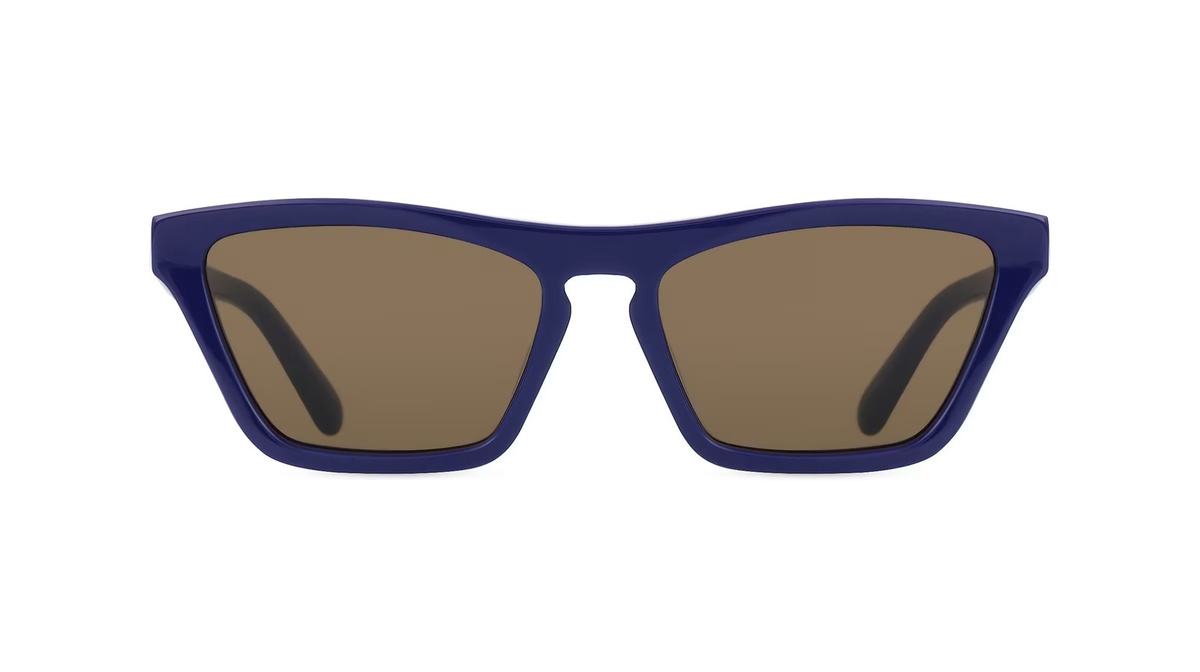 Stella McCartney SC40060I Sonnenbrille Butterfly, Vollrand, Acetat, blau - Bild 1