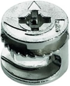 Hettich Rastex 15 Verbindungselement ohne Abdeckrand, vernickelt, Silber, 19 mm - Bild 1