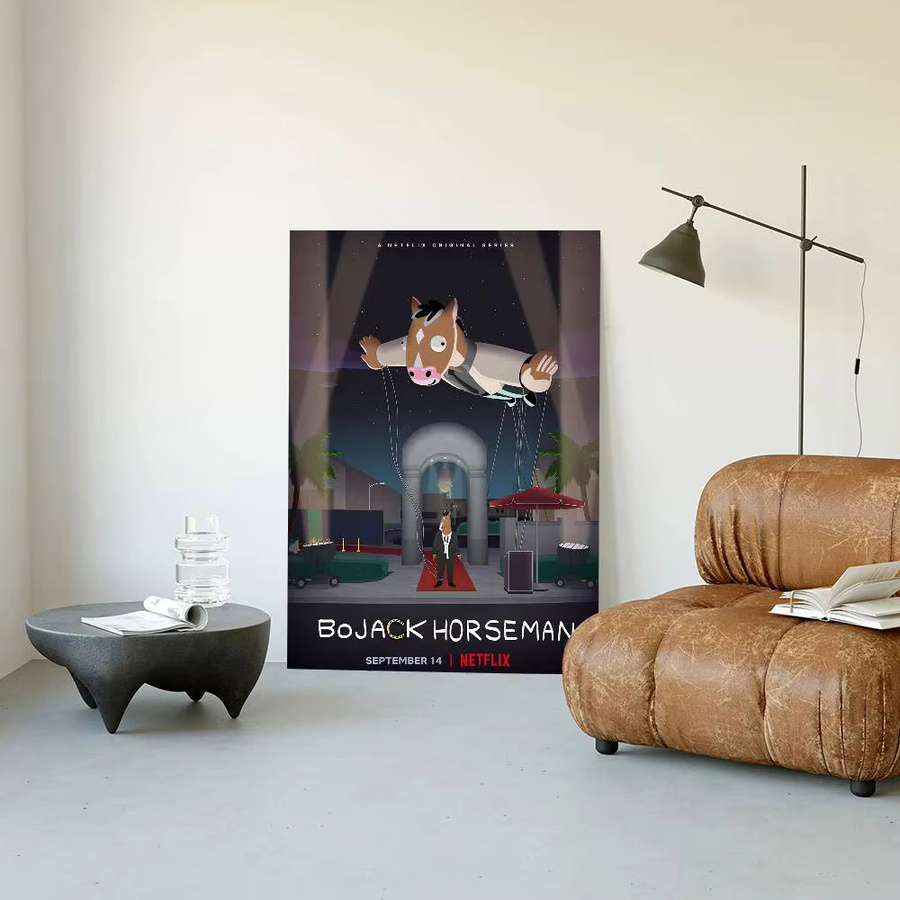 Wasserfester Anime B-BoJack H-Horsemans Poster-Aufkleber in Mehrfarbig, Rechteckig, B/H: 15 x 15 cm - Bild 6
