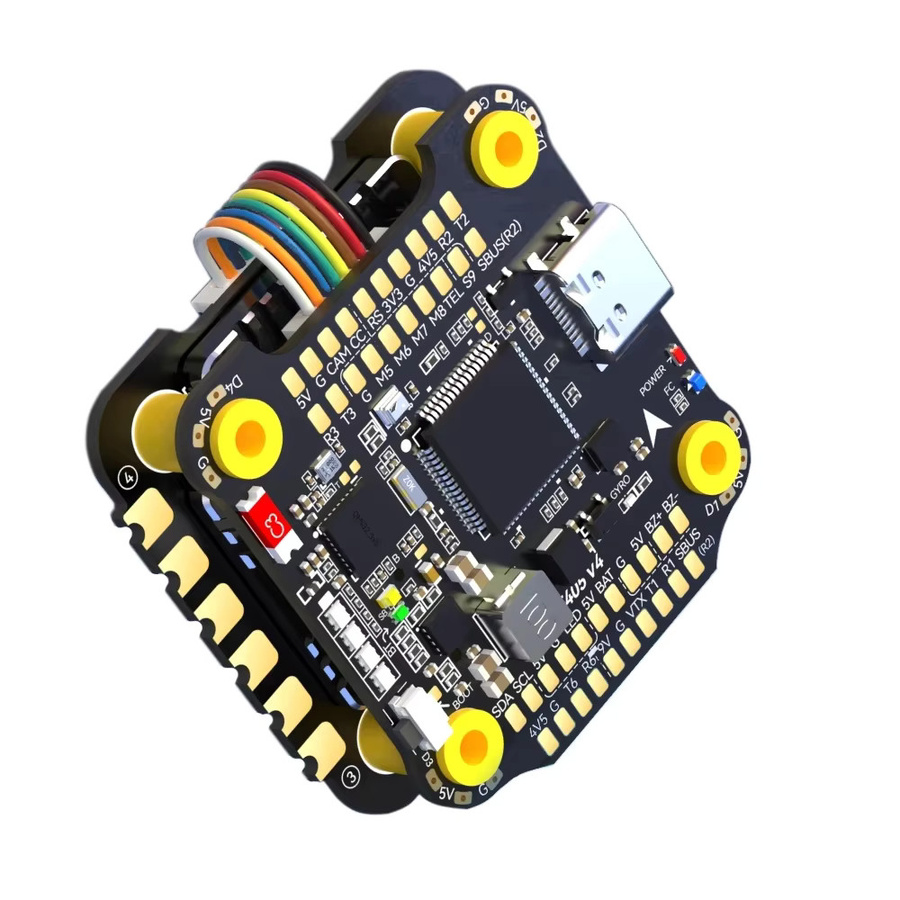 NeebRC F405 V4 F4 Flugsteuerung mit BLS 4-in-1 55/60A ESC Stack für RC FPV Racing Drohnen, 3-6S, 30x30 mm, Schwarz - Bild 1
