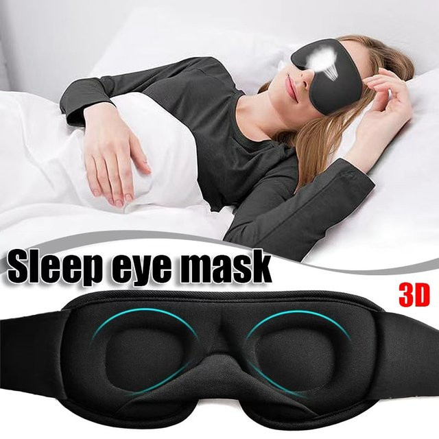 3D-Schlafmaske, weich gepolstert, Unisex - Bild 1