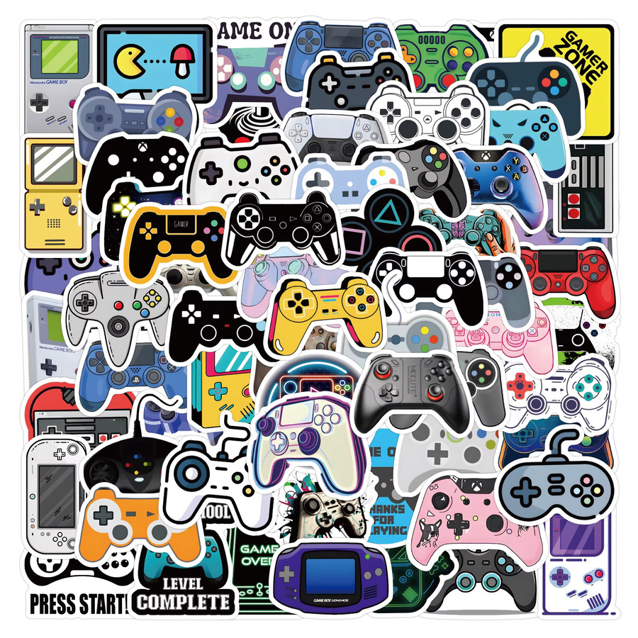 120 Stück INS Gamepad Cartoon Graffiti Aufkleber wasserfest für Notizbücher und Koffer in Multicolour - Bild 3
