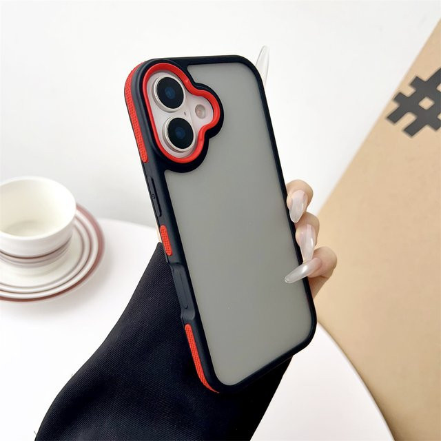 Mattierte transparente Handyhülle von szHAIyu für iPhone 11 bis iPhone 17 Pro Max aus TPU mit Stoßschutz und angenehmem Hautgefühl in Schwarz und Grün - Bild 1