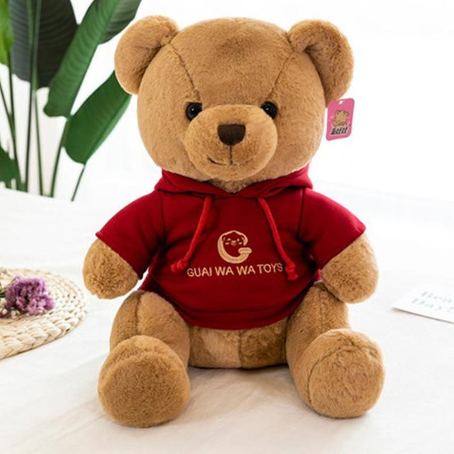 Teddybär Plüschtier Puppe, rot, 23cm - Bild 1