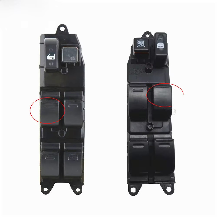 Malcayang Fensterheber Hauptschalter für Toyota Corolla NZE120 ZZE121 ZZE122, Schwarz, LHD/RHD, 84820-12470 84820-12480 - Bild 5