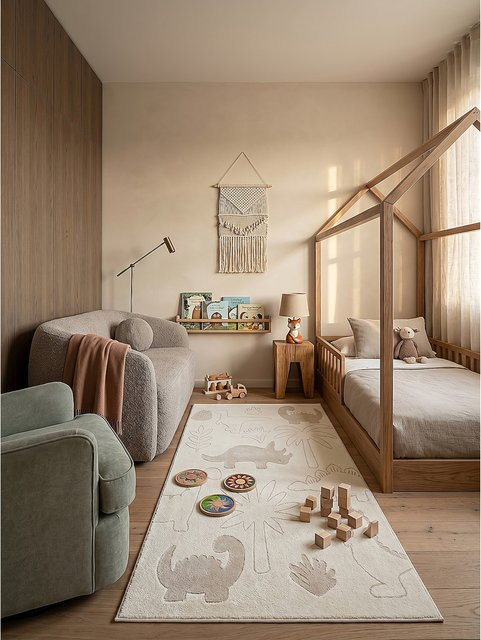 Pflegeleichter Kinderteppich Kadima Design von CANAZEI in Creme, B/T: 80 x 150 cm - Bild 1