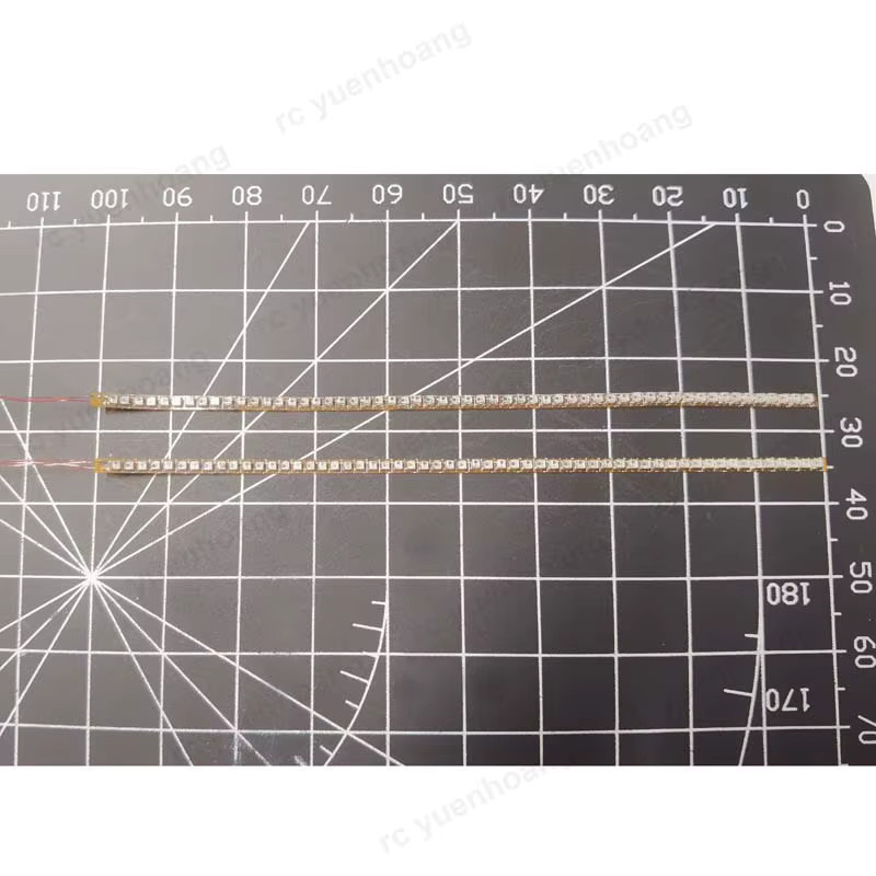 YUENHOANG WS2812 1010 ultrafeiner flexibler Lichtstreifen, Bunt / Mehrfarbig, 1 Stück - Bild 2