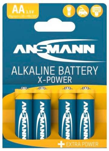 Ansmann X-Power Mignon AA Alkaline Batterien 1.5V, 4er Packung - Bild 1
