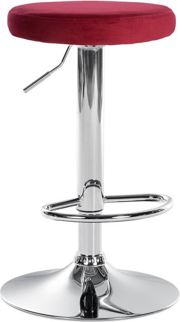 CLP Barhocker Ponte mit Samt-Bezug und höhenverstellbarer Sitzfunktion in modernem Design - Bild 1