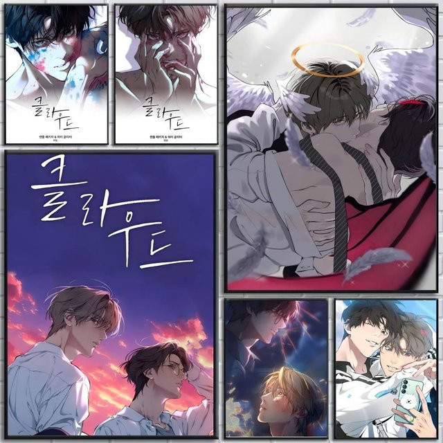 Anime L-Lost In The C-Cloud Manga-Poster als selbstklebender Papierdruck in Mehrfarbig - Bild 1