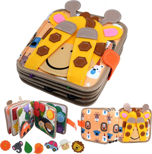 BizyKoady Baby Spielzeug Weiches 3D Tuch Buch, Plüsch / Textil, Bunt / Mehrfarbig - Bild 1