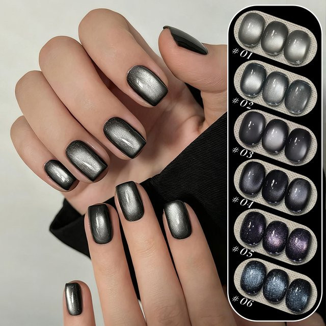 MIANEL Nagellack, Schwarz, Schimmernd, 10 ml - Bild 1