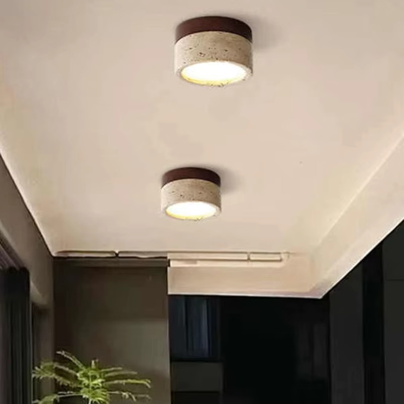 LED Deckenleuchte im Wabi Sabi Design in Beige für Wohnzimmer, Schlafzimmer und Flur - Bild 2