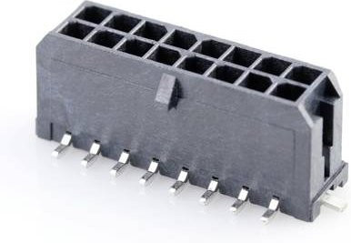 Molex Einbau-Stiftleiste Standard Schwarz 16-polig mit 3mm Rastermaß - Bild 1