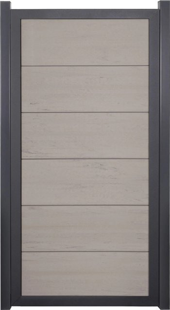 GroJaViento Zaunelement Bi-Color Sand in Anthrazit B/H: 90 x 180 cm - Bild 1