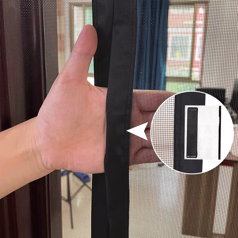 DTGJ Magnetisches Moskitonetz als Türgitter in Schwarz für Innentüren - Bild 4