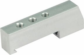 Riegler Omega-Adapter für Grundplattensystem und Mehrfach-Grundplatten, G 1/8, Silber - Bild 1