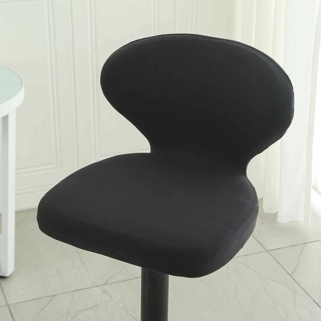 Elastischer Barhockerbezug von Yiran Furniture in Schwarz, B/T/H: 38 x 32 x 23 cm - Bild 1