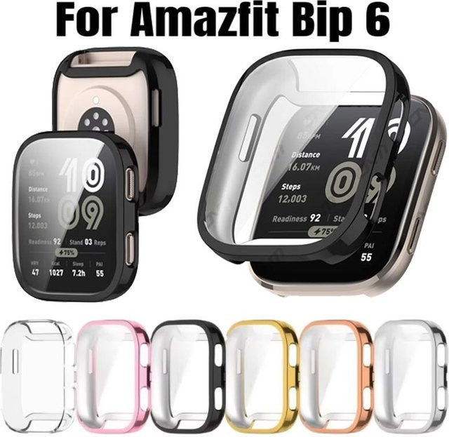 Huami Schutzhülle für Amazfit Bip 6, Schwarz, Transparent, Unisex - Bild 1