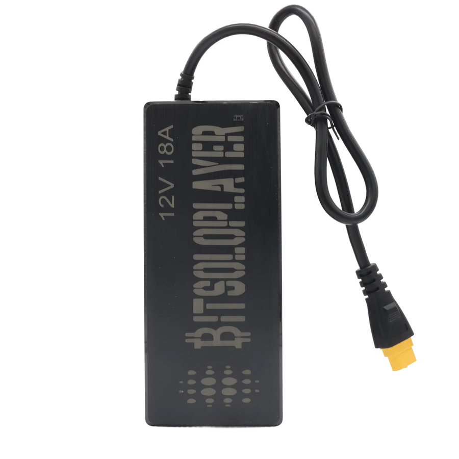 Bitsoloplayer DC-Netzteil 12V 18A 216W mit XT60 Anschluss in Schwarz für NerdOCTaxe Bitcoin Miner - Bild 2