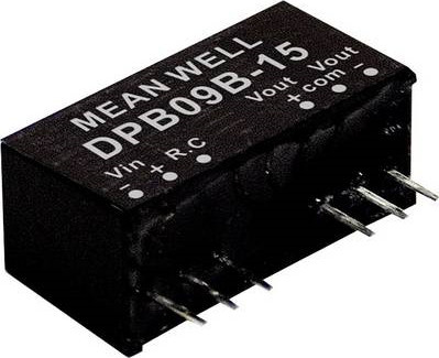 MEAN WELL DPB09B-15 Netzteil und Spannungsumwandler in Schwarz - Bild 1