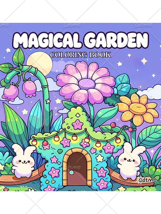 MAGICAL GARDEN Malbuch für Erwachsene, 24 Seiten - Bild 5