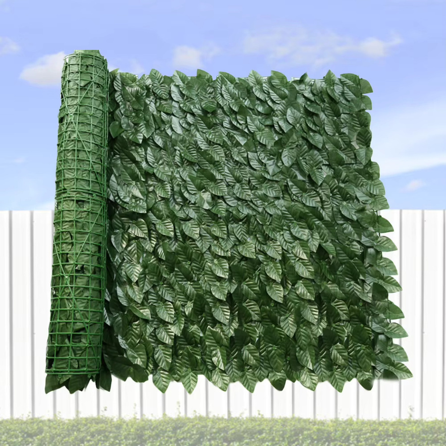 Alloet Blattzaunplatten aus Kunststoff in Grün als künstliche Hecke und multifunktionaler Wandschirm für Garten und Heimdekoration - Bild 6
